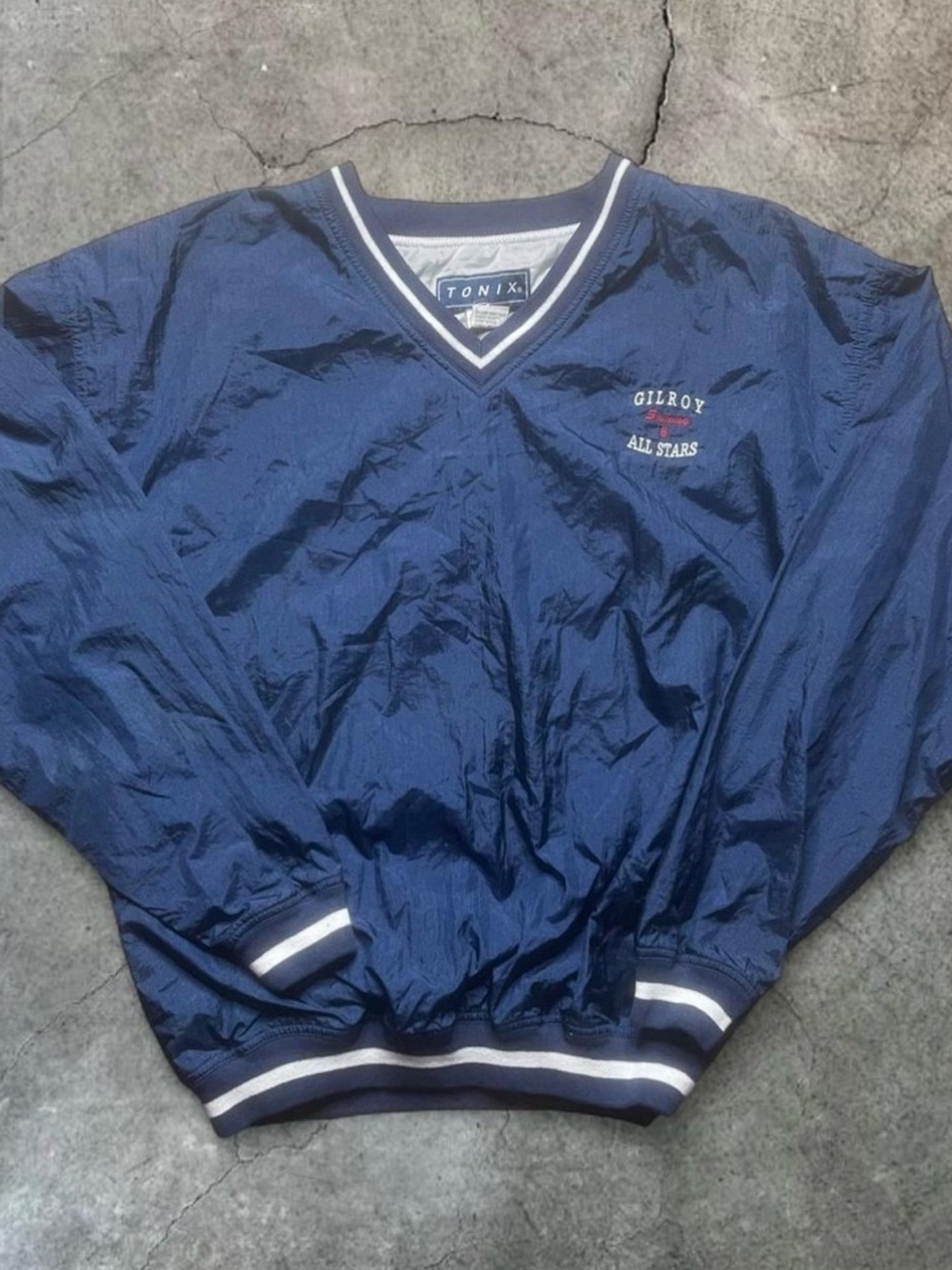 Tonix Navy Blue Vintage
Windbreaker Jacket